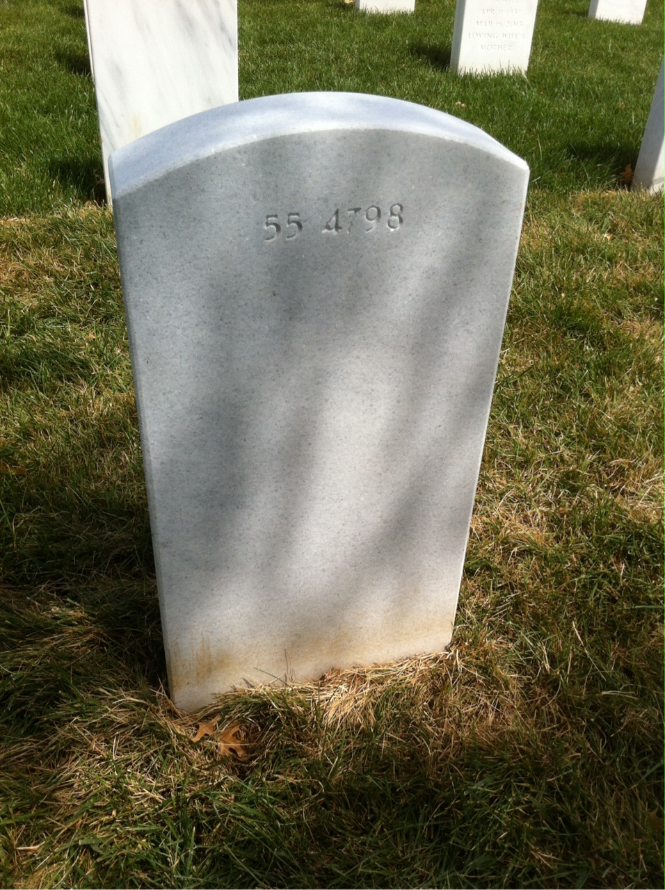 Back of headstone — William Mciver