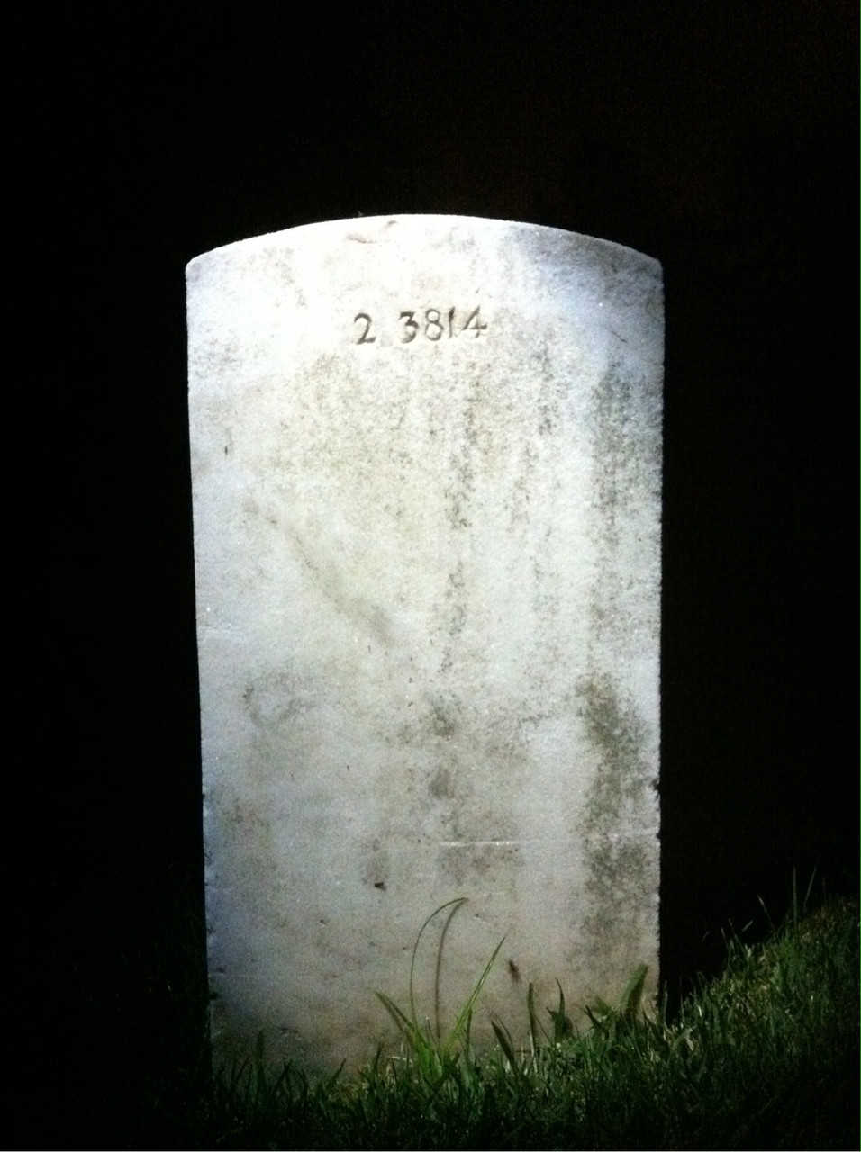 Back of headstone — Judith Andrews