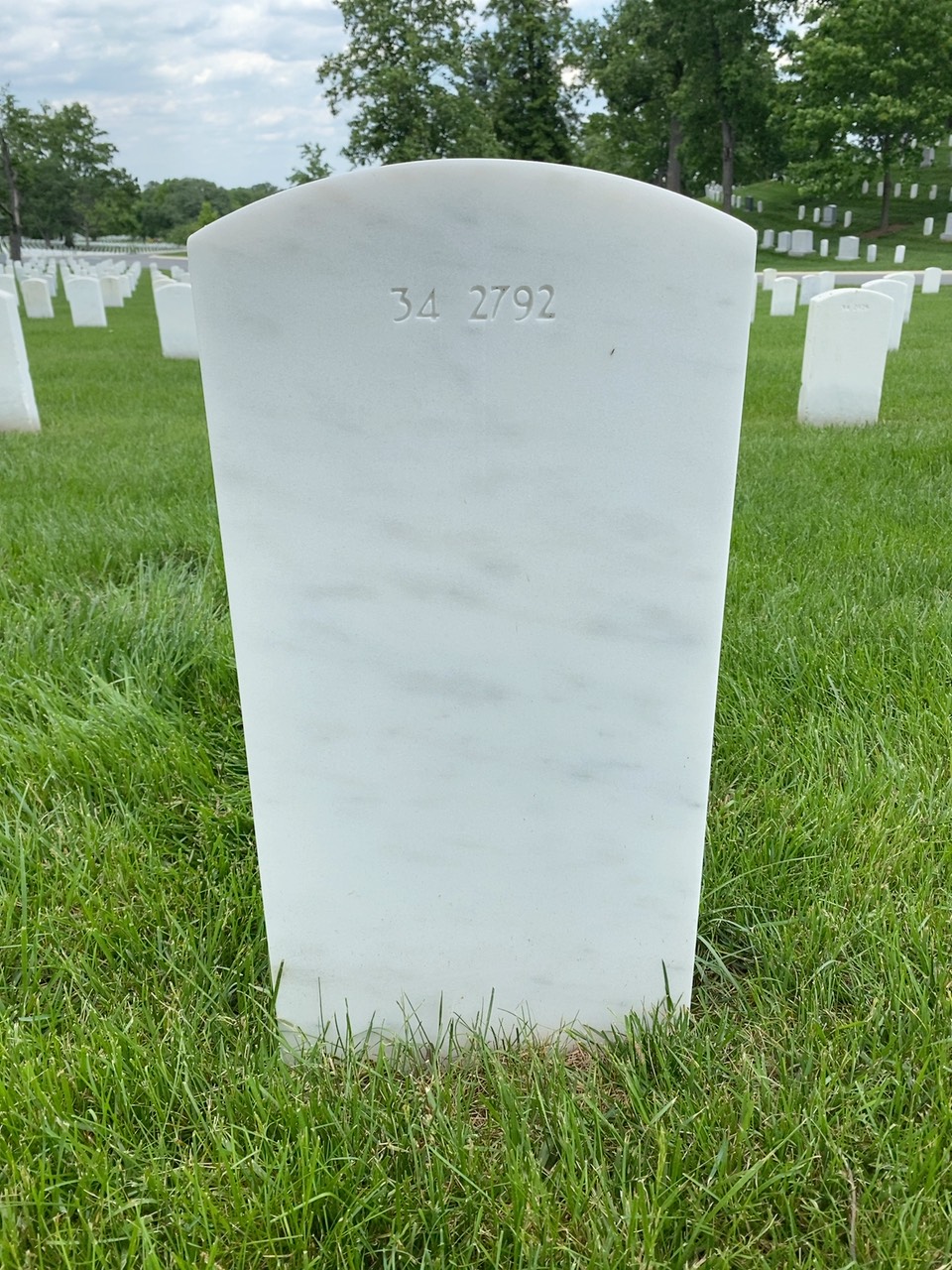 Back of headstone — Thomas Berg