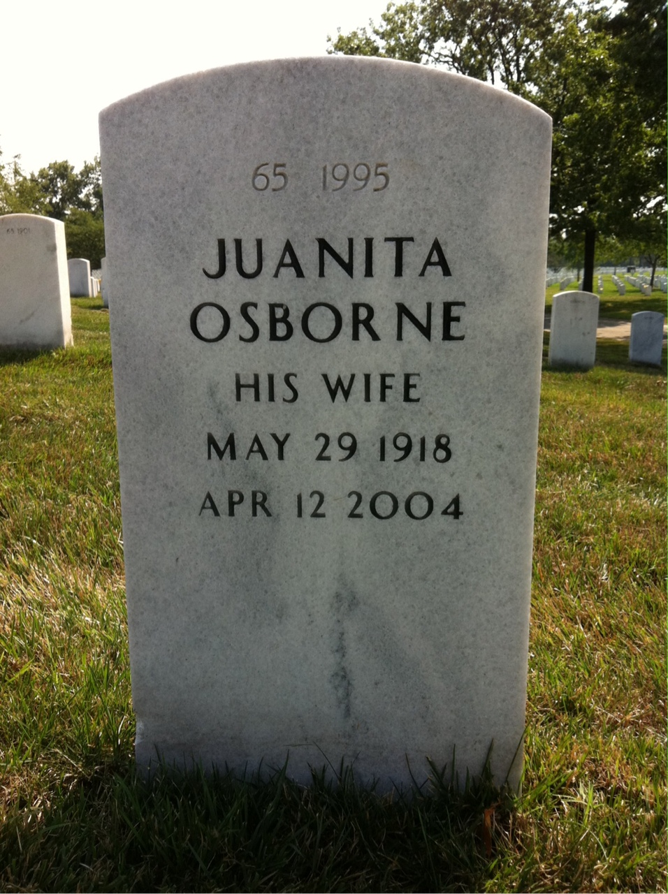 Back of headstone — Robert Jones