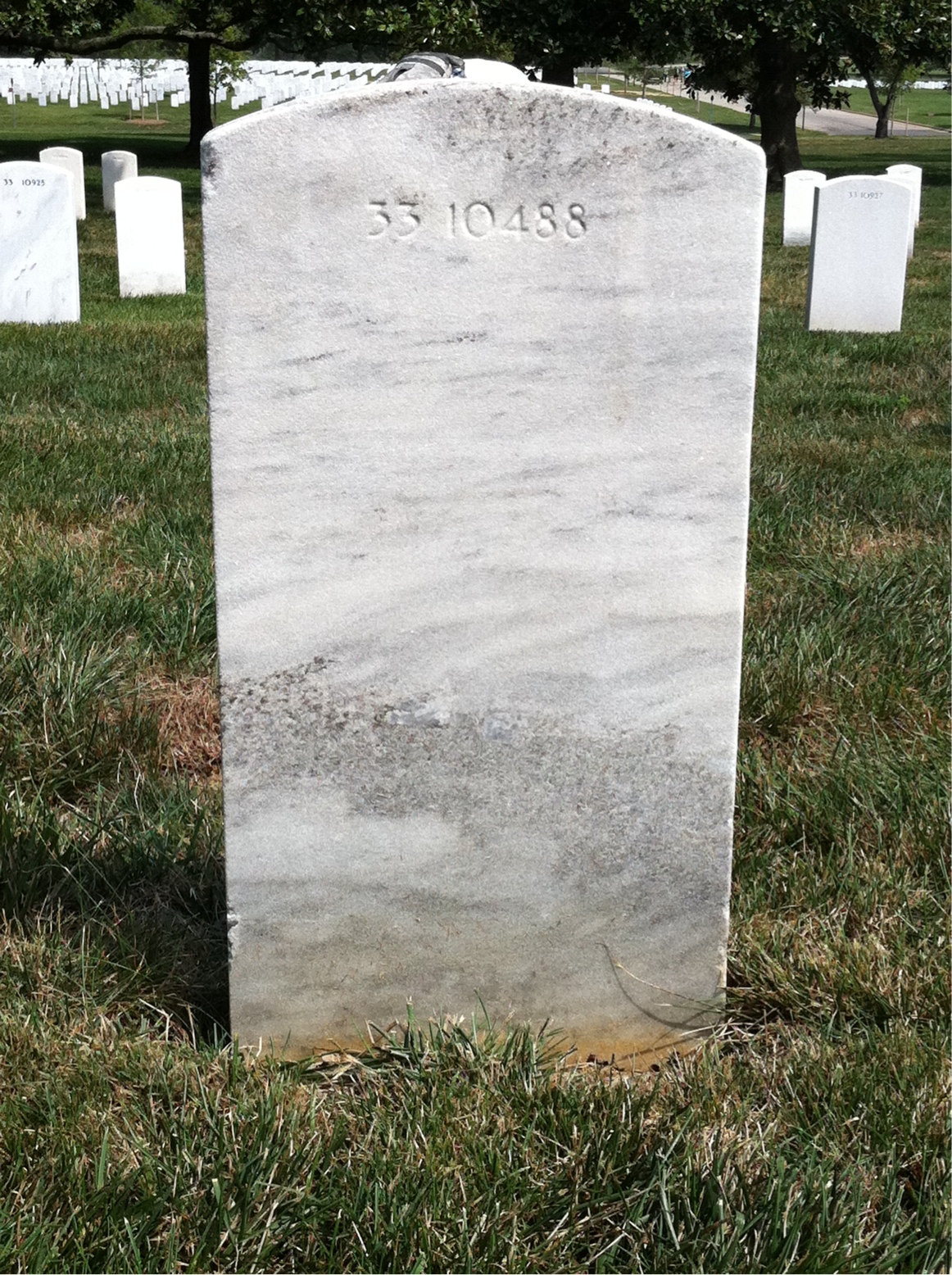 Back of headstone — Eula Murphy