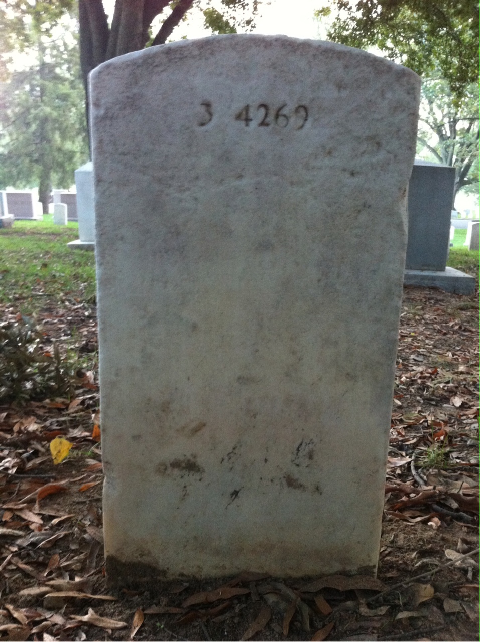 Back of headstone — Adele Anderson