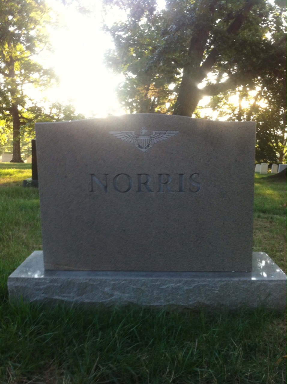 Back of headstone — Daisy Norris
