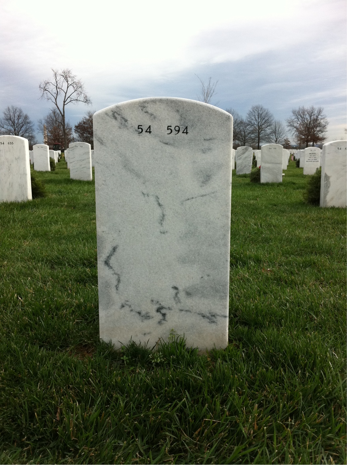 Back of headstone — Thomas Weirick
