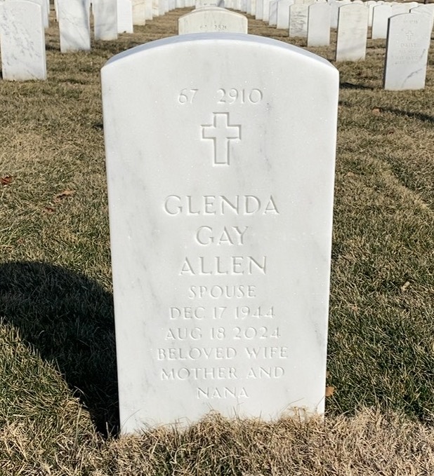 Back of headstone — Thomas Allen