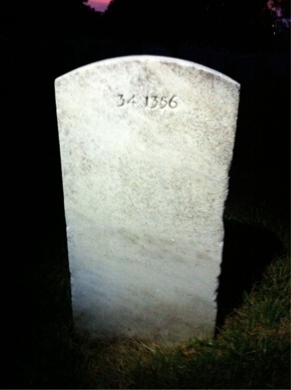 Back of headstone — Robert Murphy