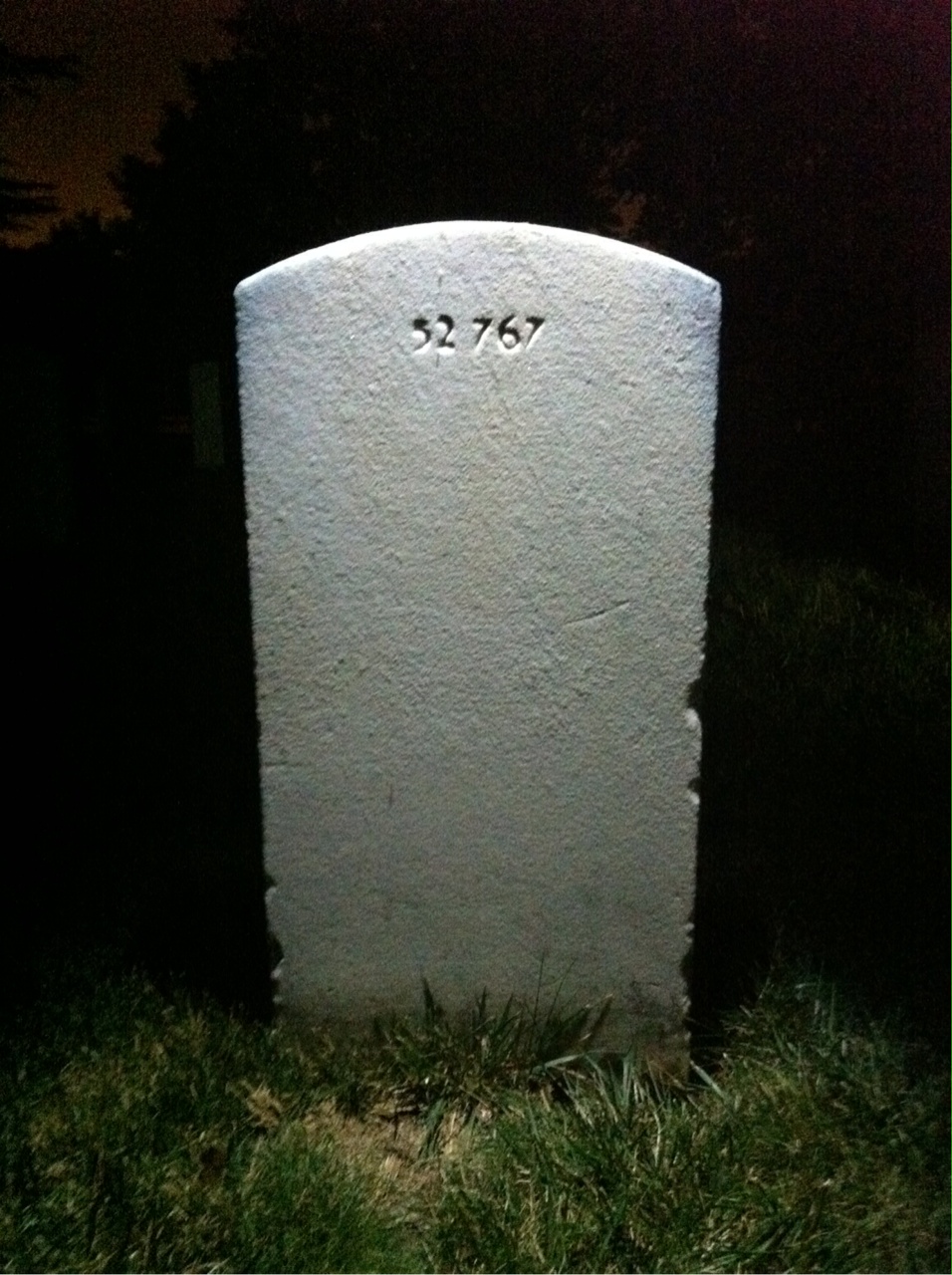 Back of headstone — Percy Montague