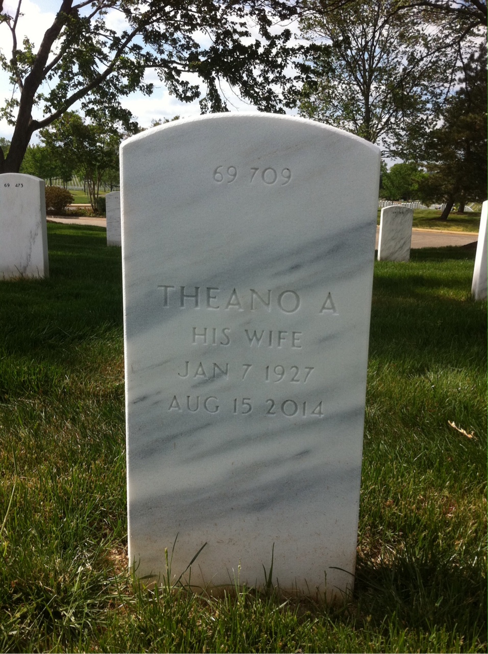 Back of headstone — Bayard King
