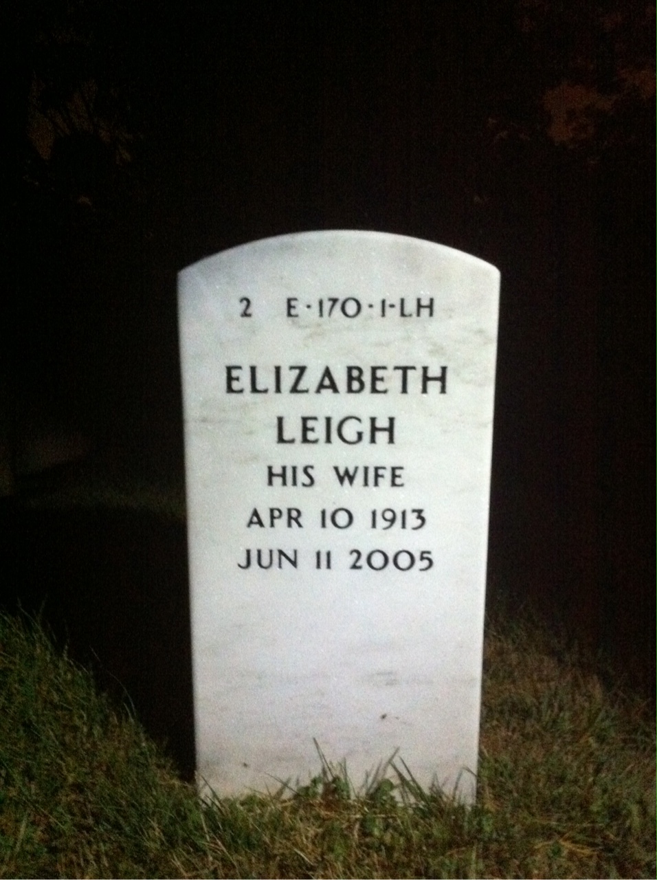 Back of headstone — Herman Geertz