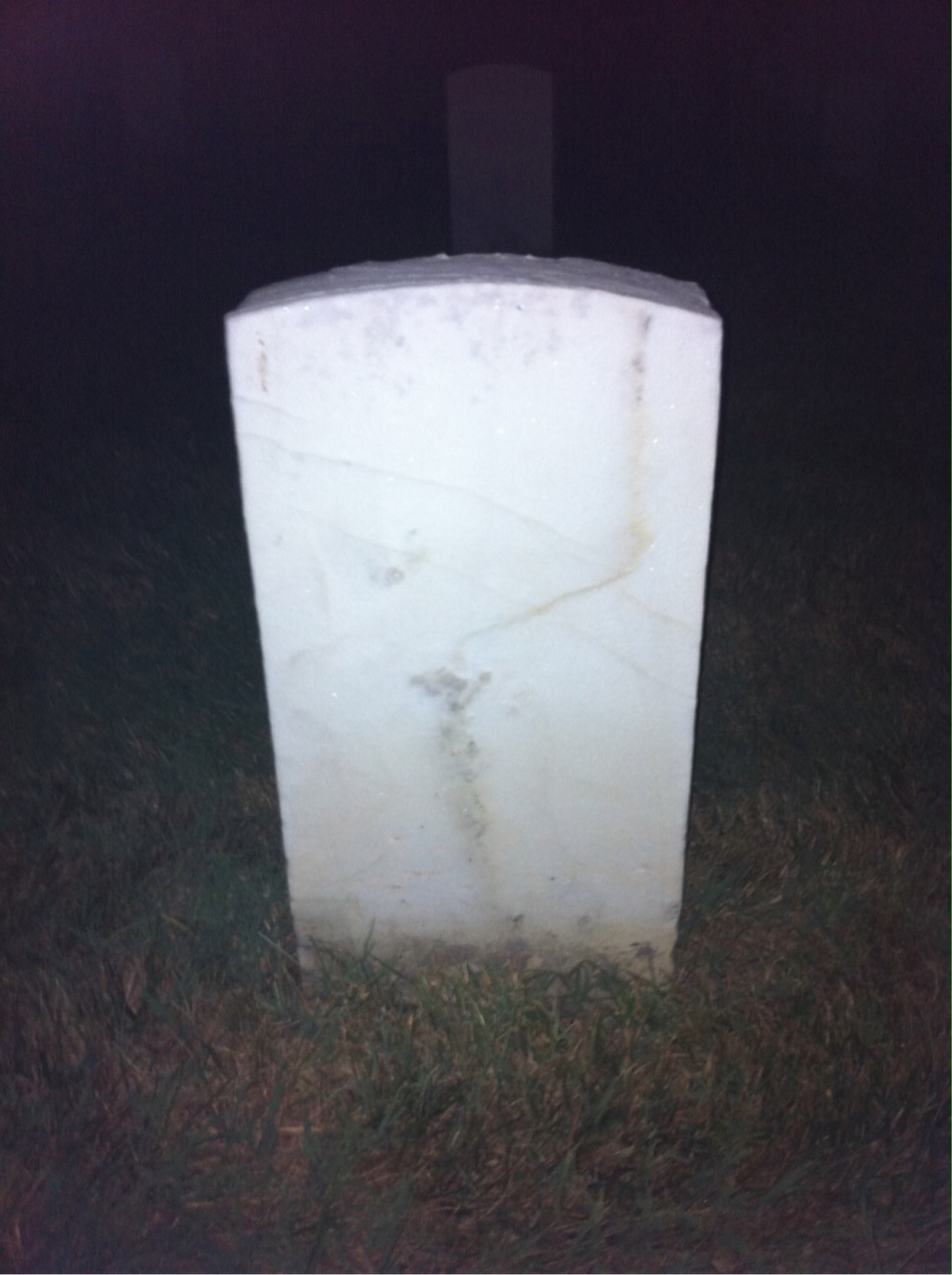 Back of headstone — James Allen