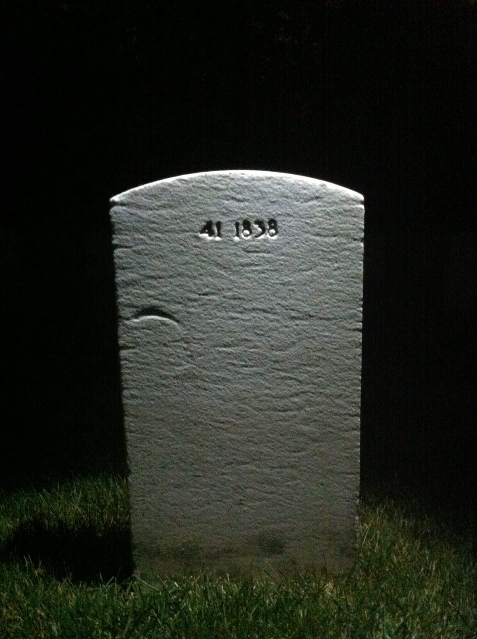 Back of headstone — Neil Bigelow