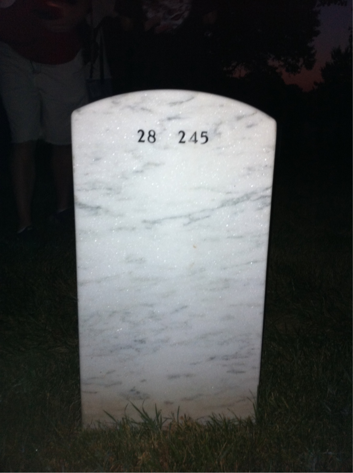 Back of headstone — Michael Zoeller