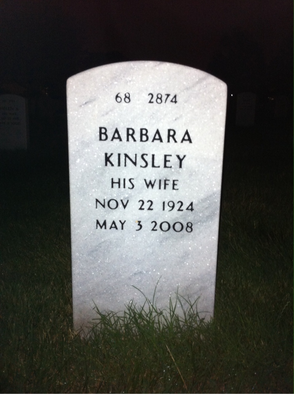 Back of headstone — Patrick Creamer