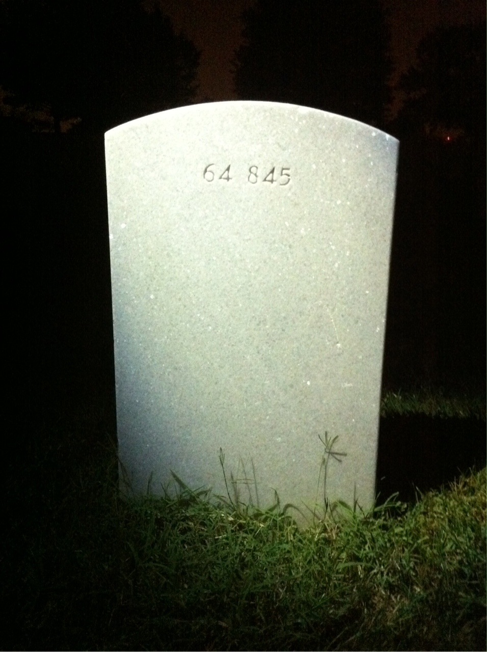 Back of headstone — Thomas Moore