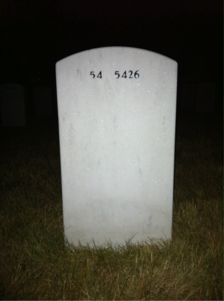 Back of headstone — Alvan Horlick