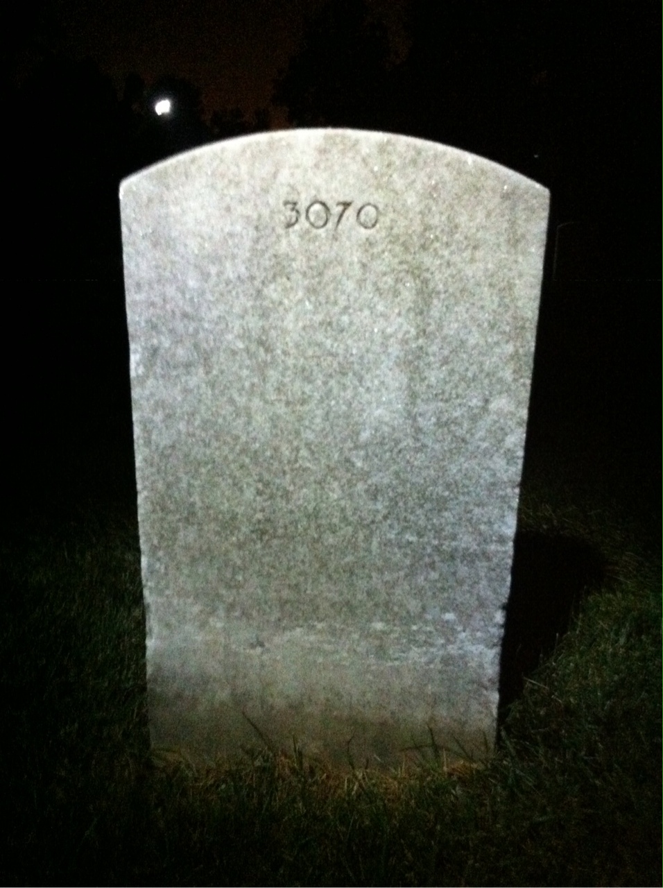 Back of headstone — Philip Morin