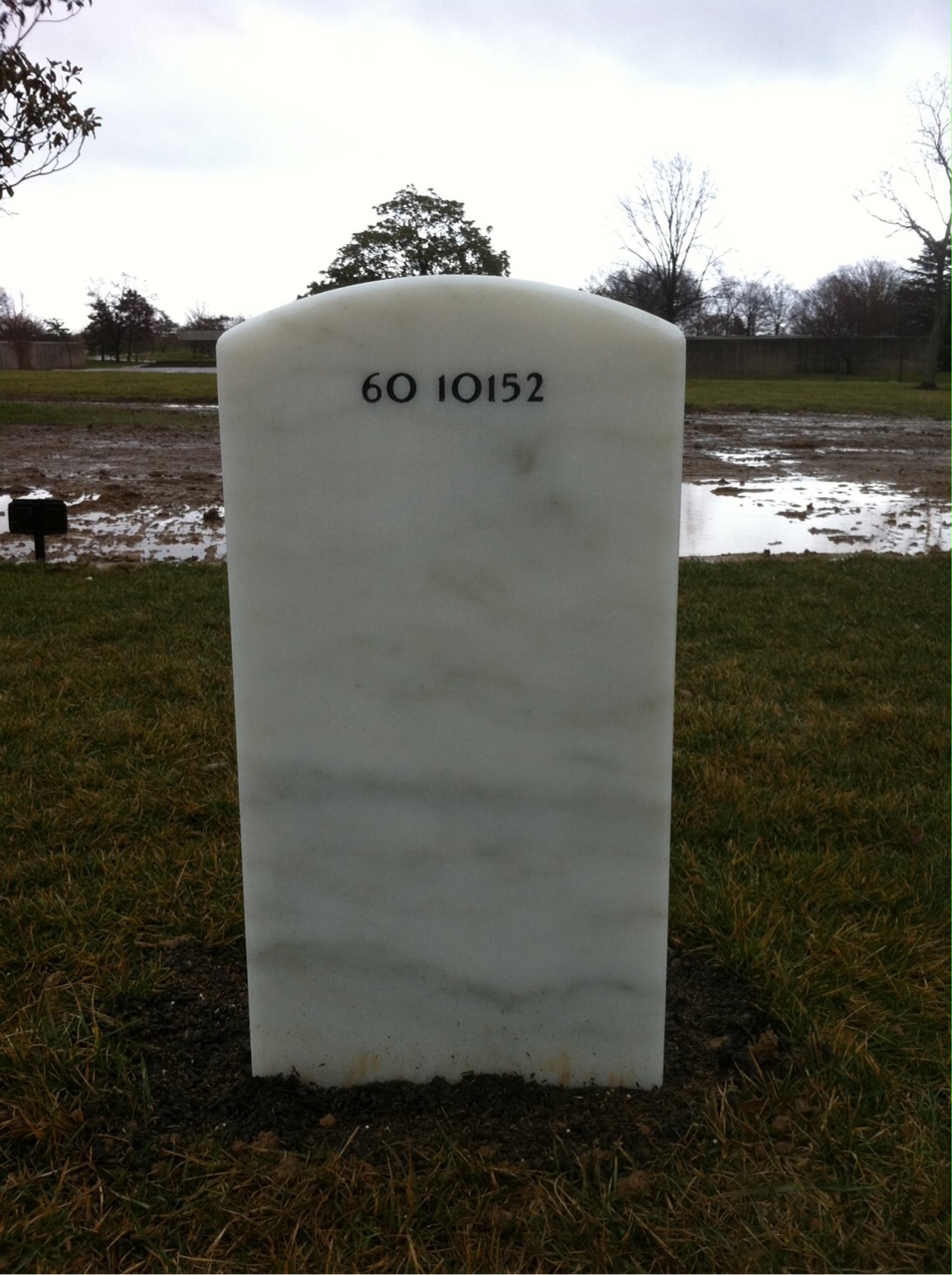 Back of headstone — Mathew Donald Taylor