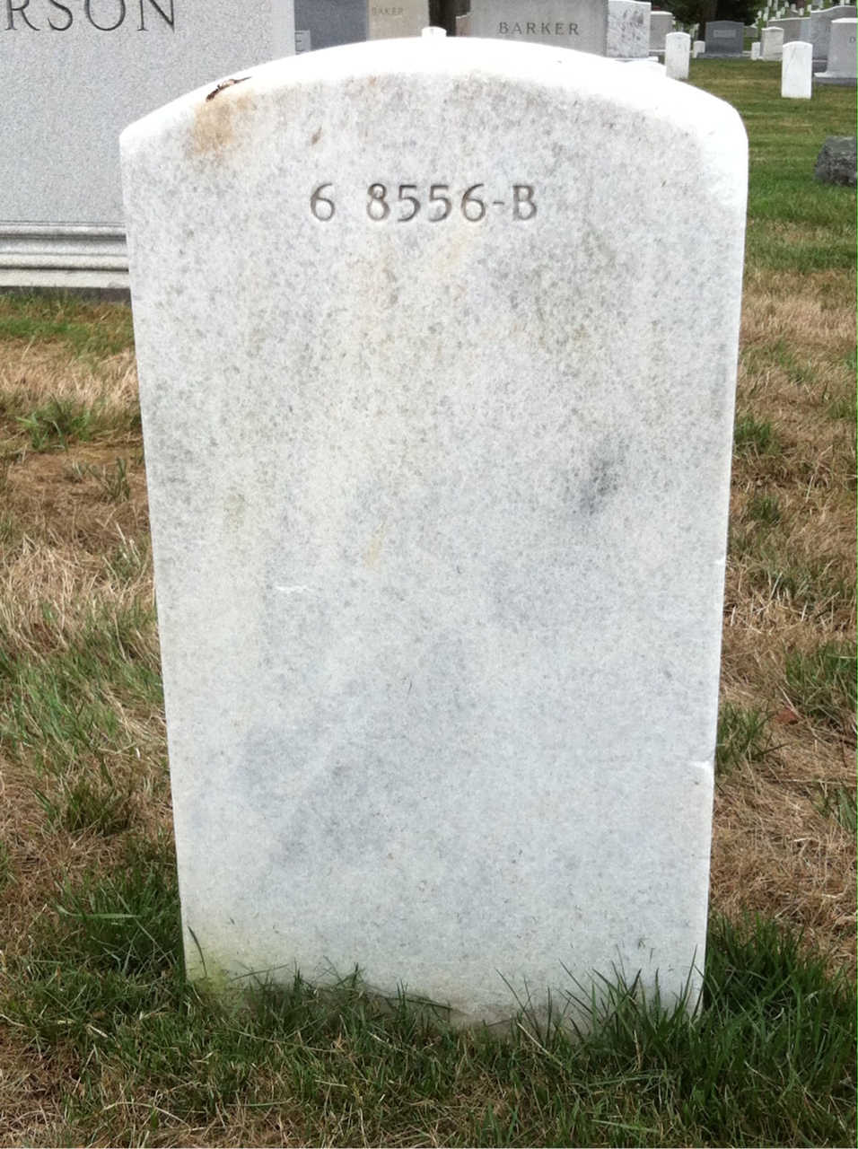 Back of headstone — Louise Agnew