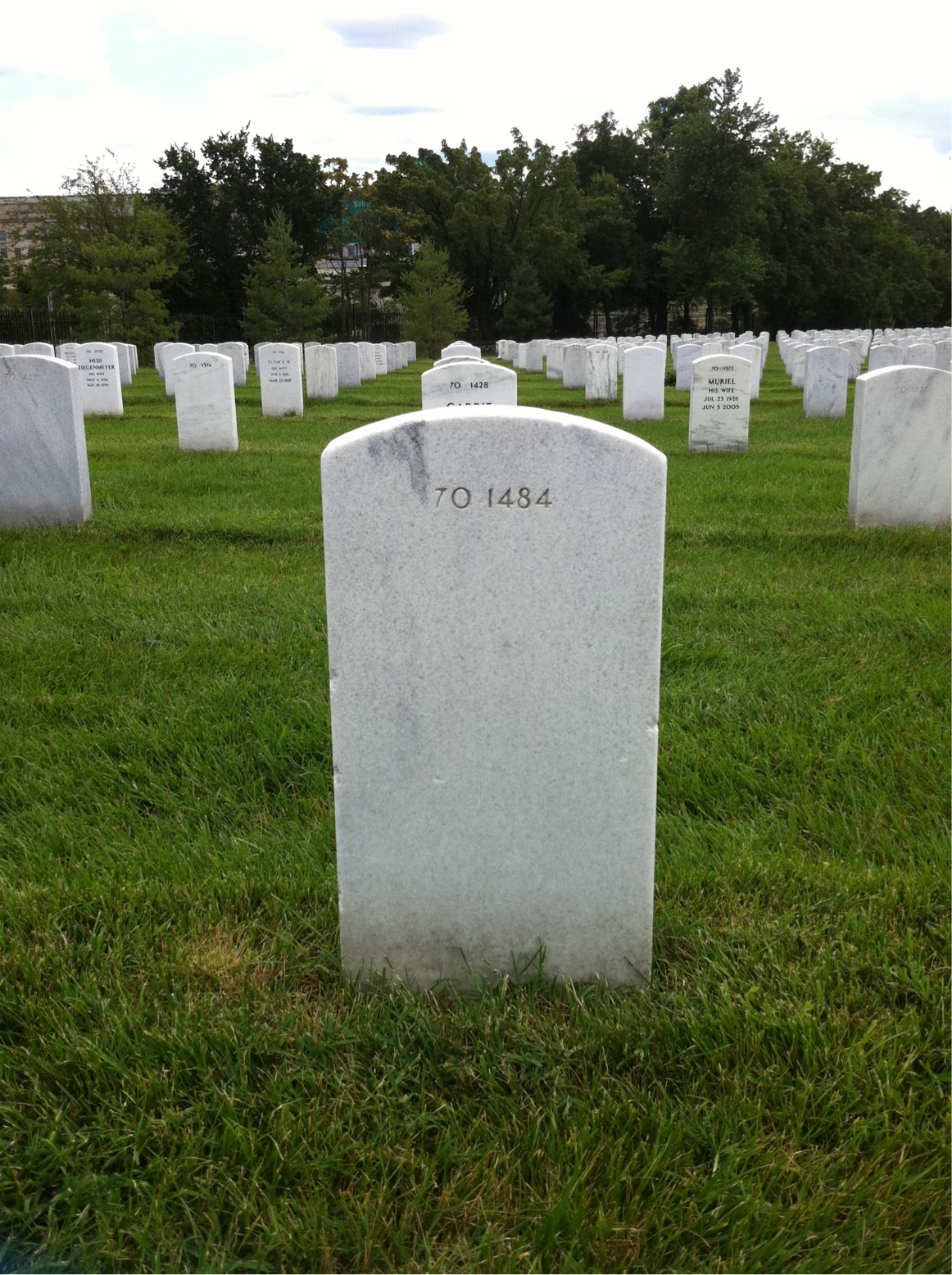 Back of headstone — Robert Bailey