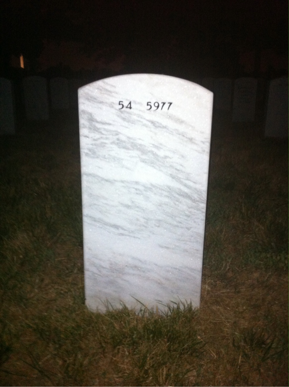 Back of headstone — B Doyle