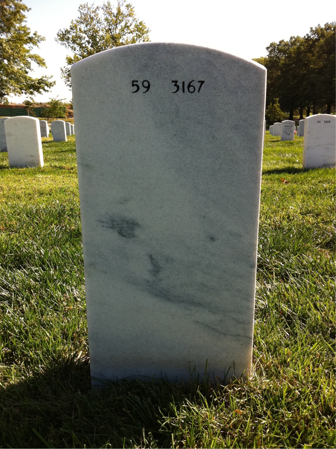 Back of headstone — Daniel Ballard
