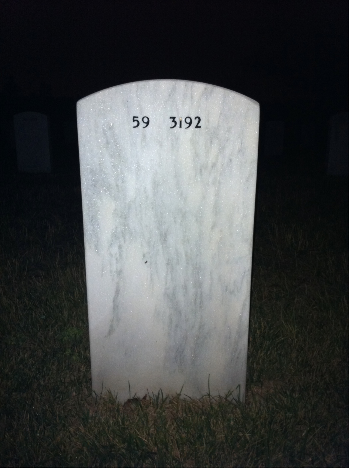 Back of headstone — Dale Boyles