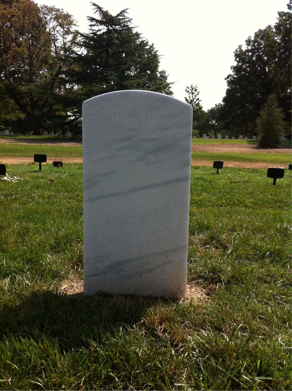 Back of headstone — Thomas Boisseau