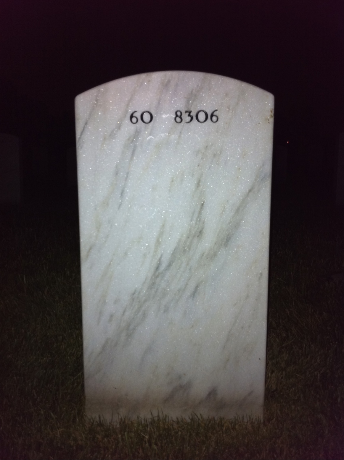 Back of headstone — George Lutz