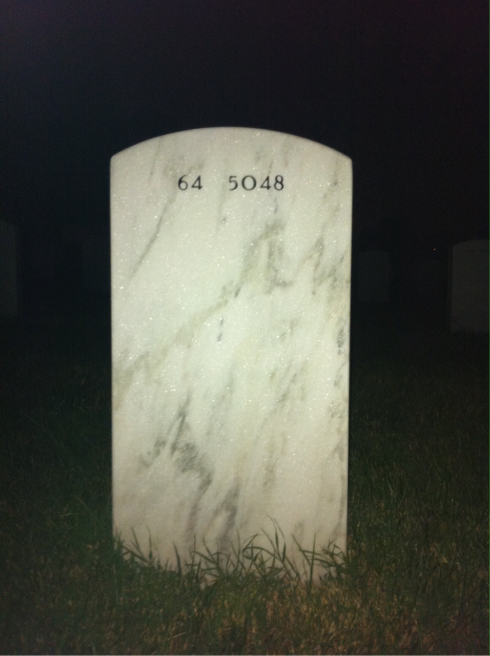 Back of headstone — Robert Jeffrey