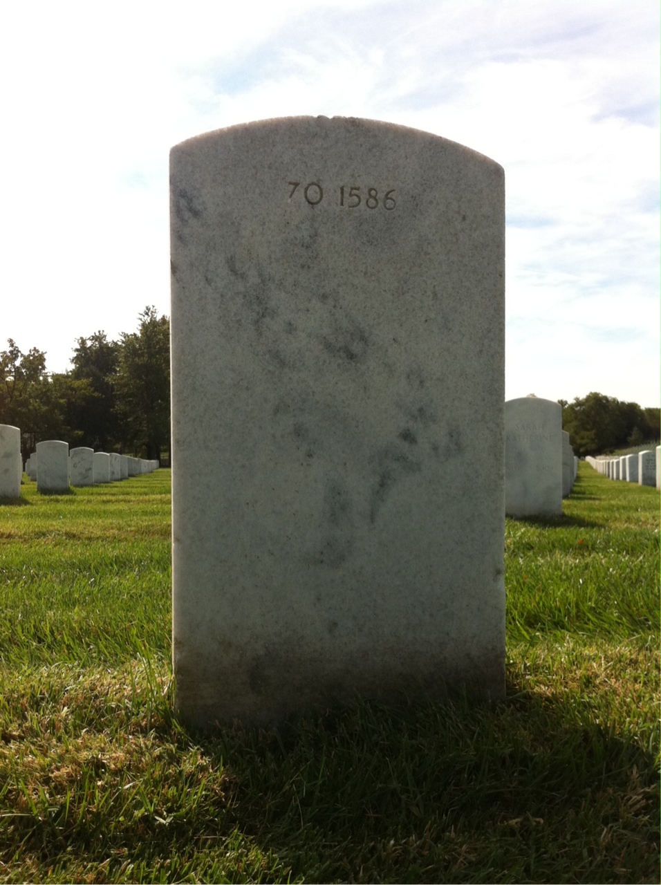 Back of headstone — Ashley Beetham