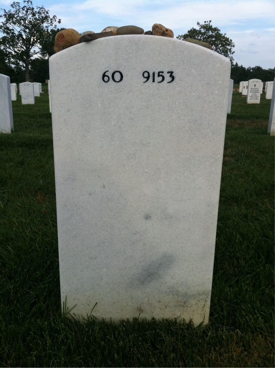 Back of headstone — Tyler Griffin