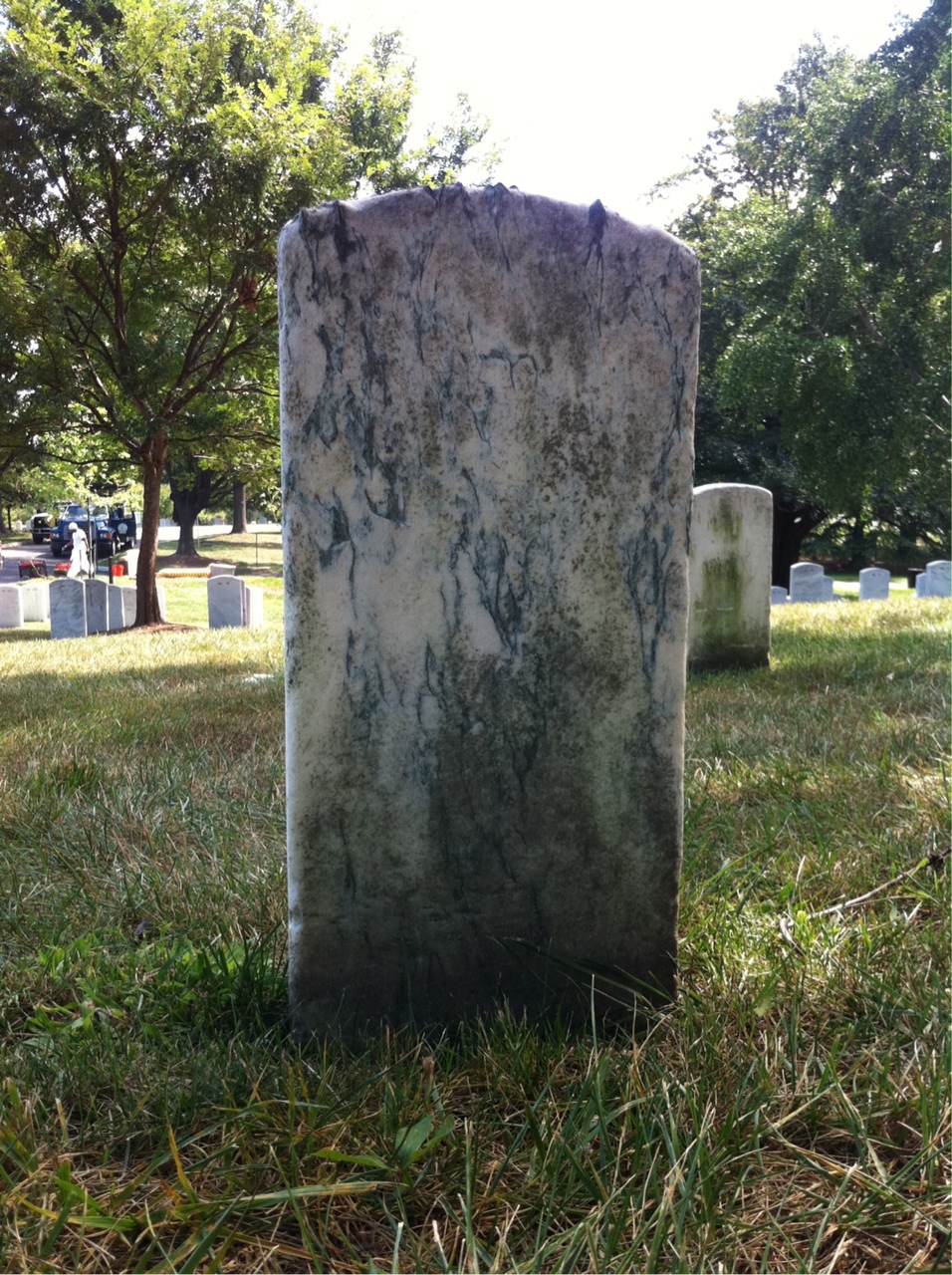 Back of headstone — William Murray