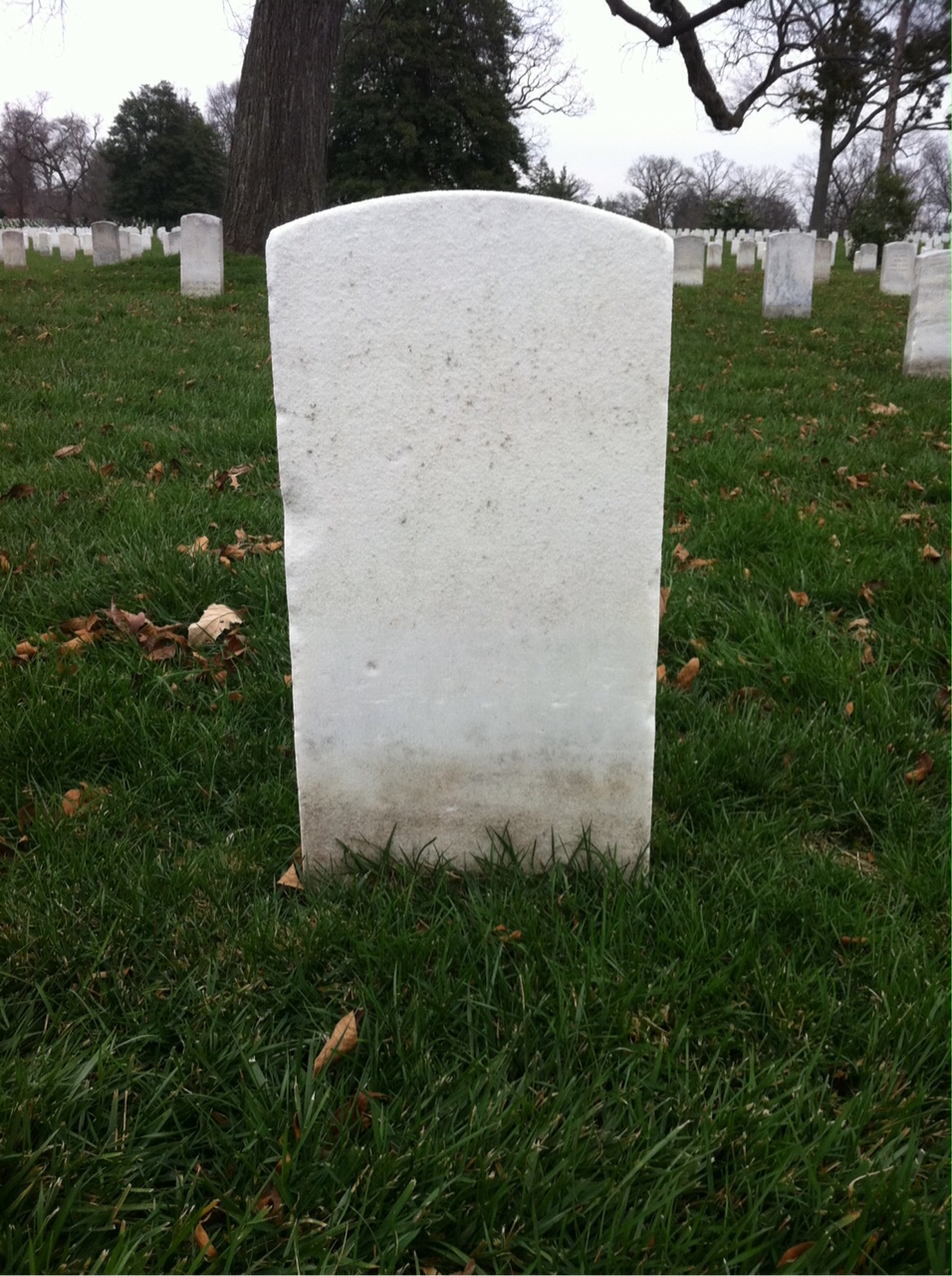 Back of headstone — James Murray