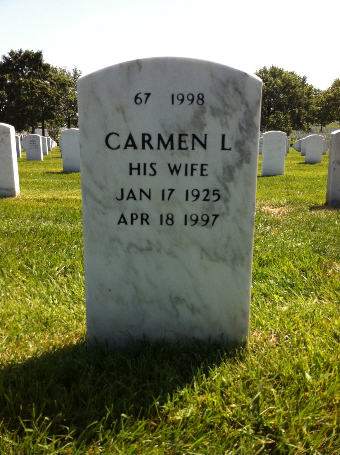 Back of headstone — Raymond Britton