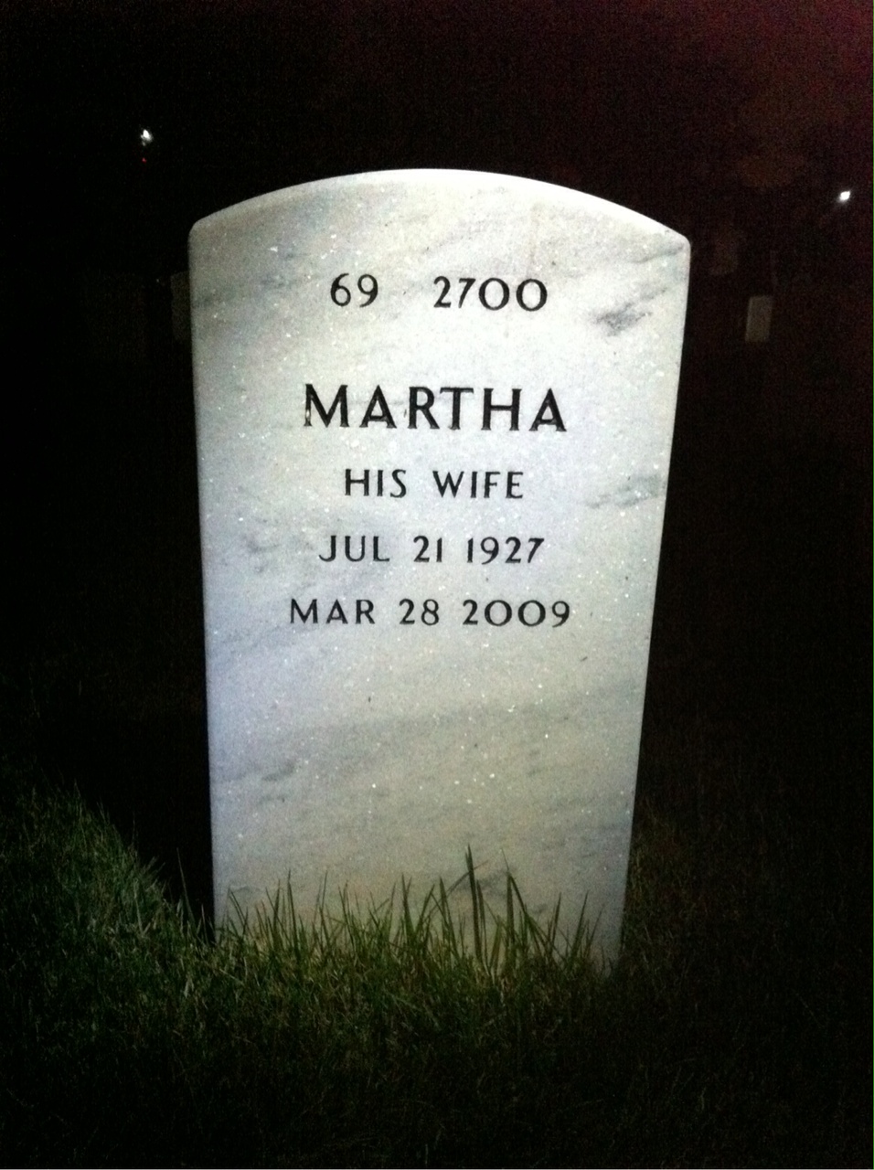 Back of headstone — Carl Pettus