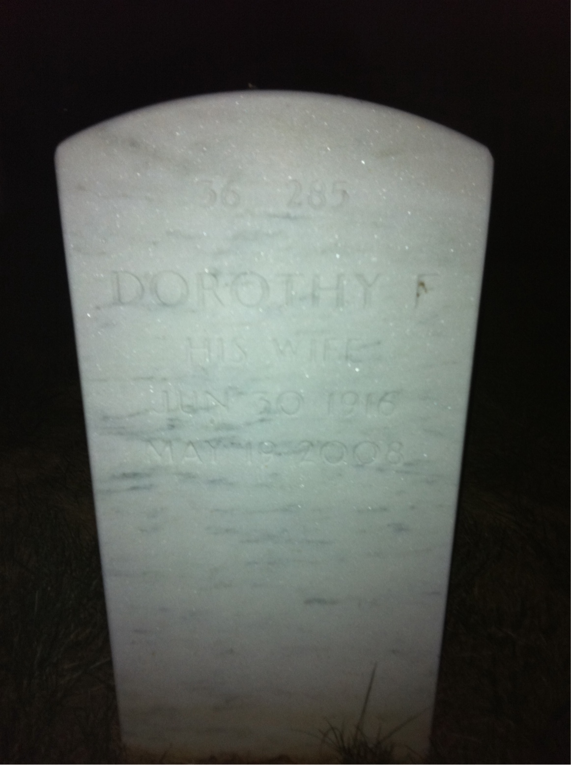 Back of headstone — Robert Eiland