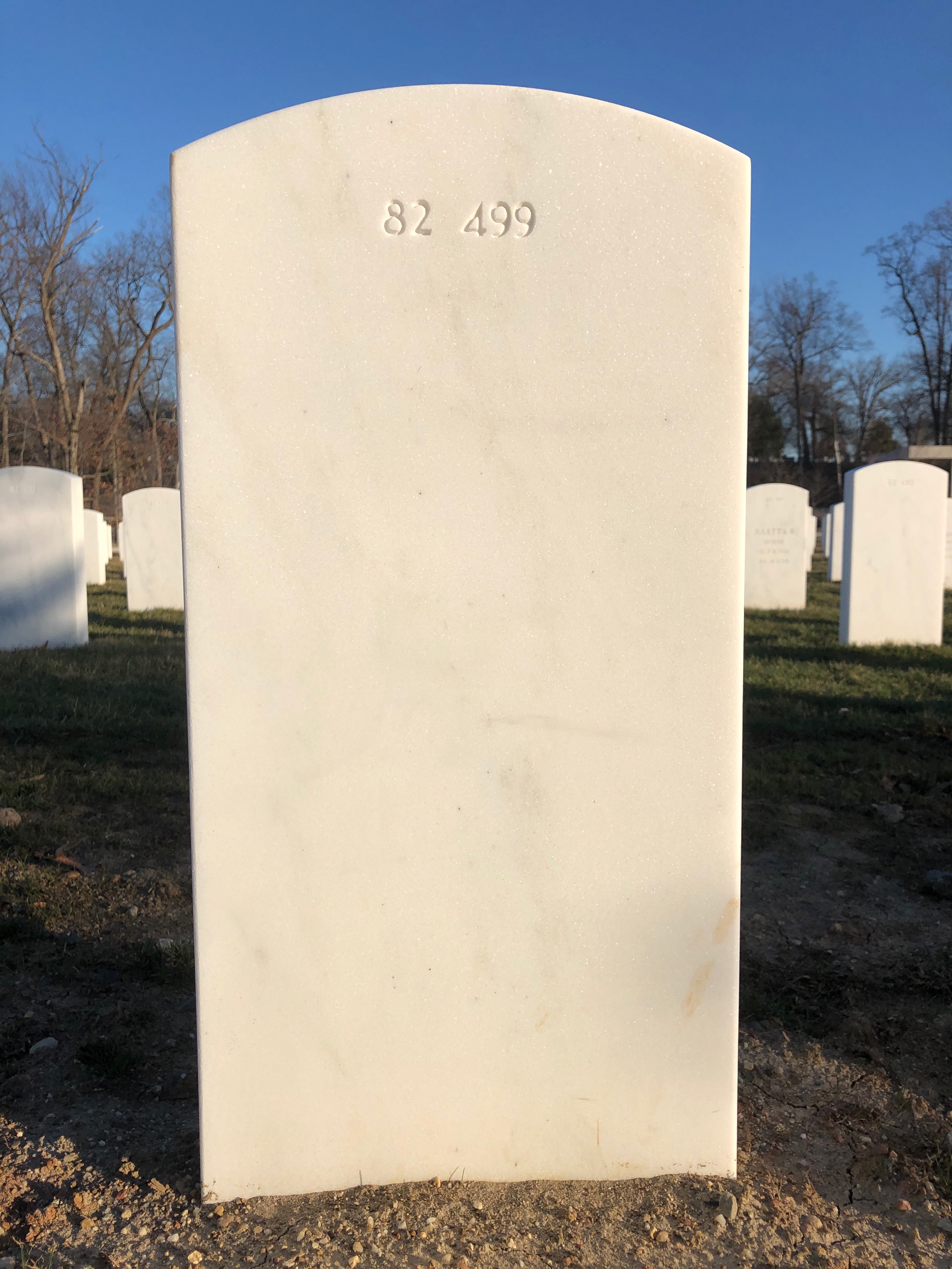 Back of headstone — William John Nelson