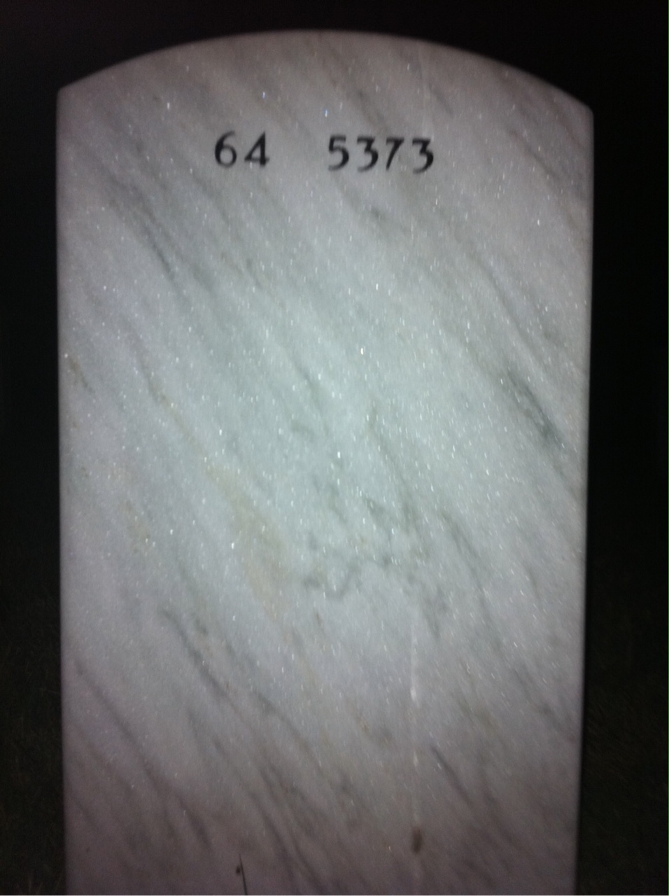 Back of headstone — Paul Biri
