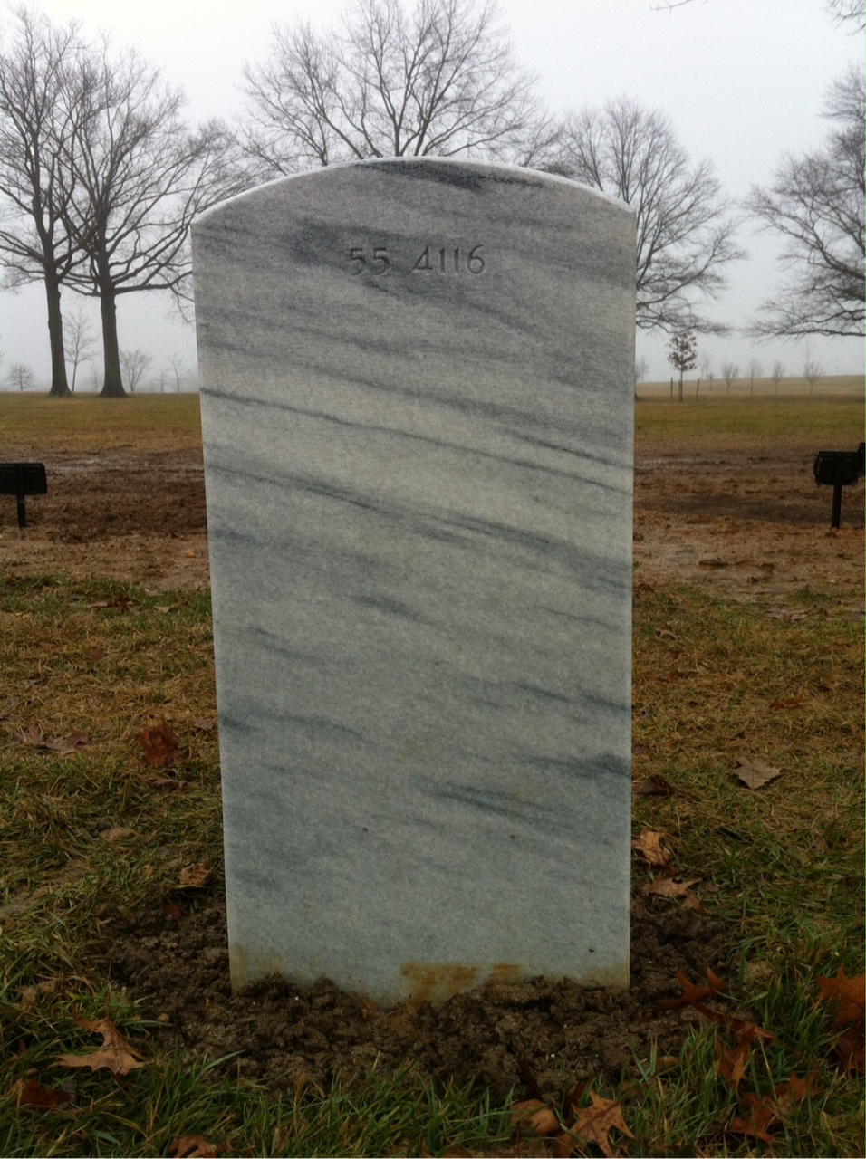 Back of headstone — Sherman Wells Davis
