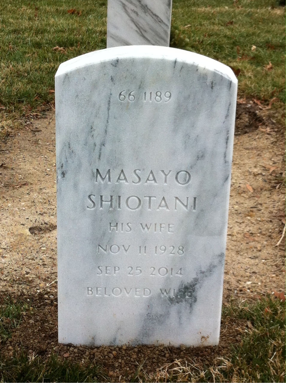 Back of headstone — Archie Watson
