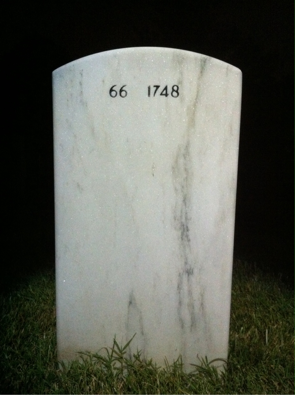Back of headstone — Sandra Cooley