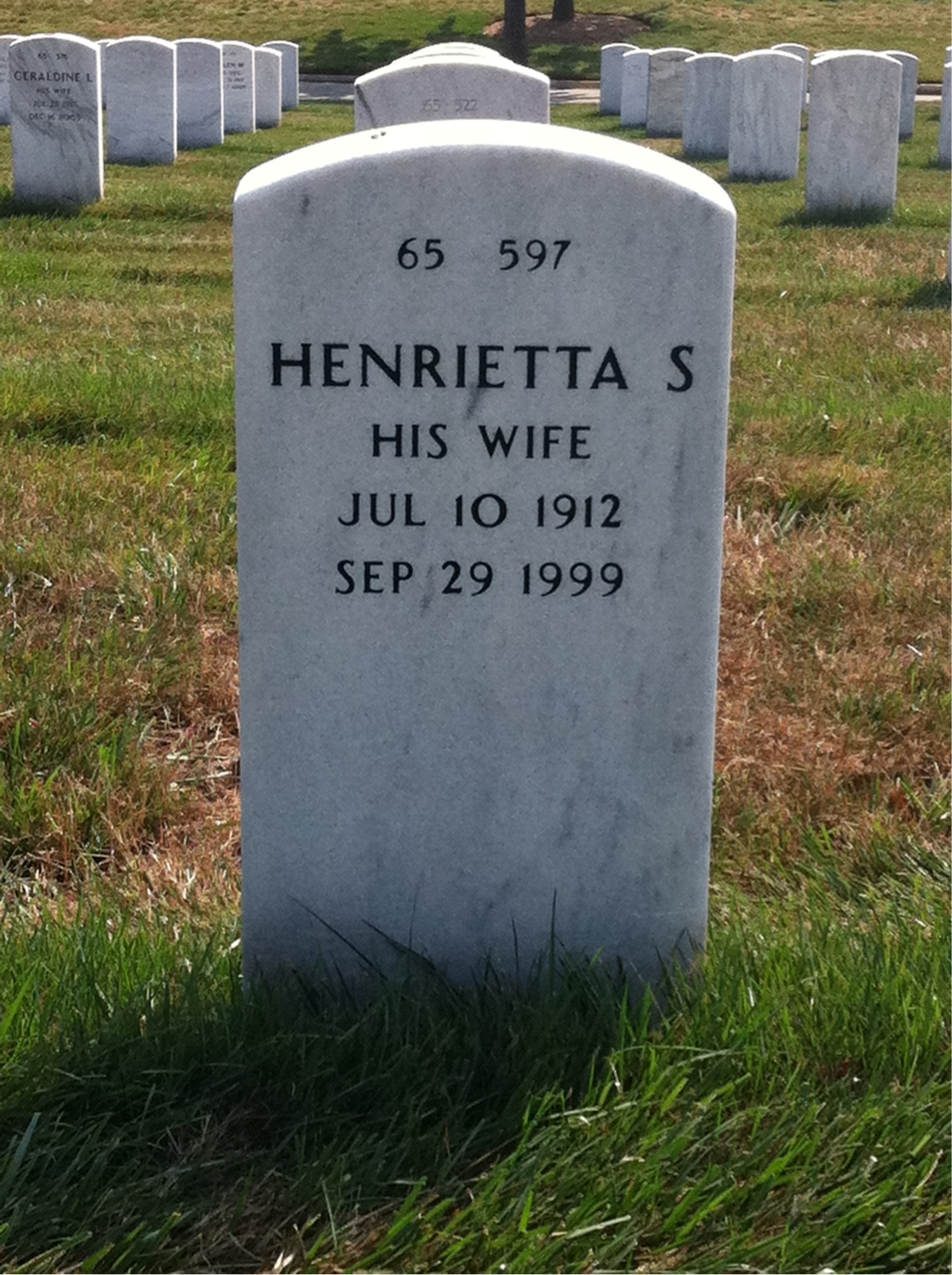 Back of headstone — William Burkey