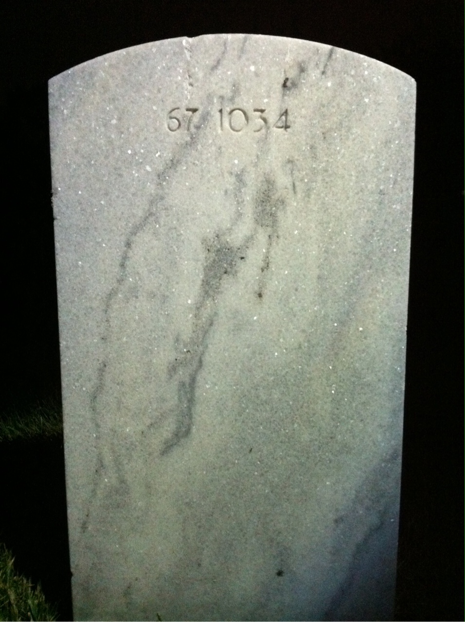 Back of headstone — Bruno Montarro