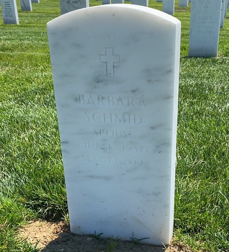 Back of headstone — Robert Dapogny