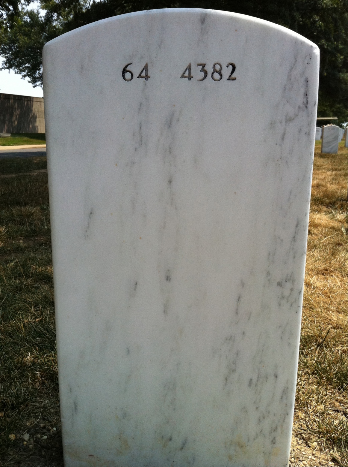 Back of headstone — Robert Campau