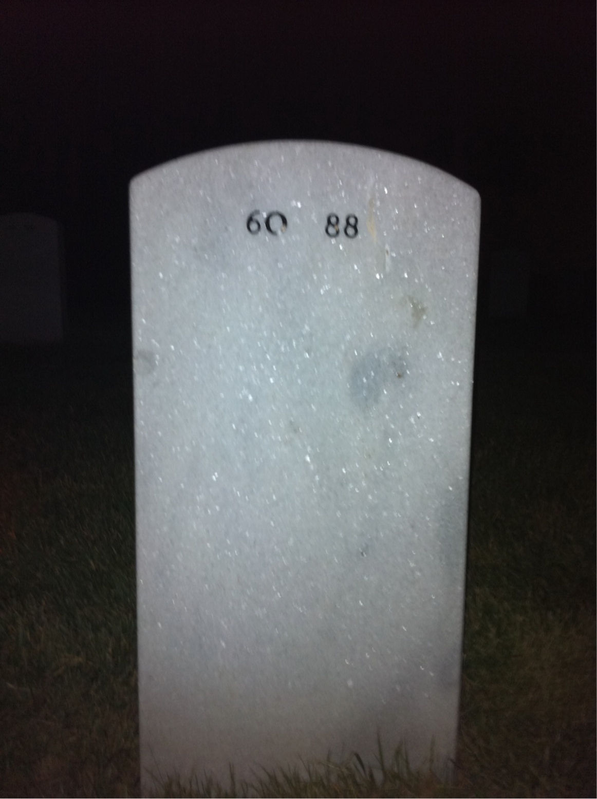 Back of headstone — Harold Coleman