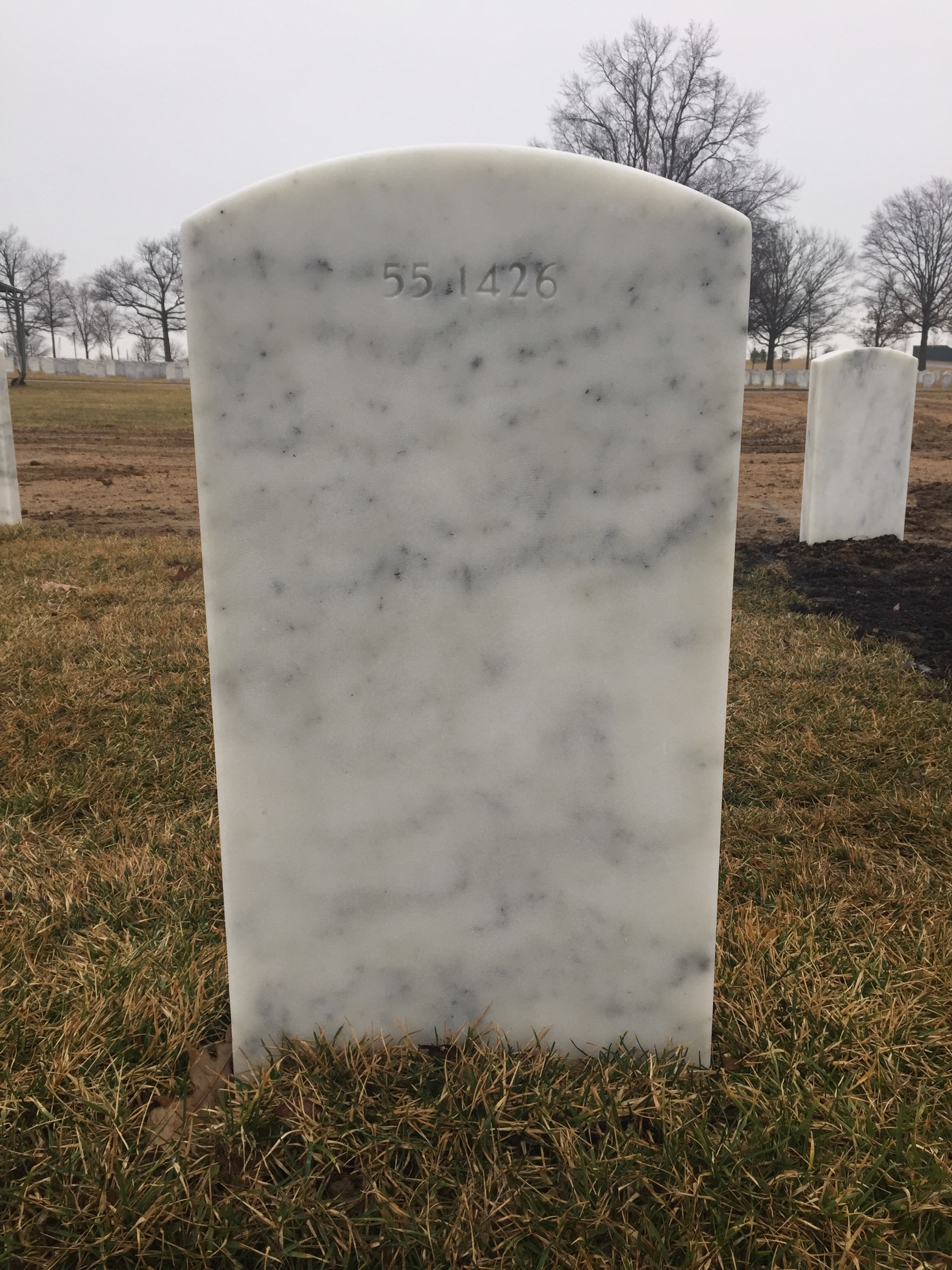 Back of headstone — William Allen