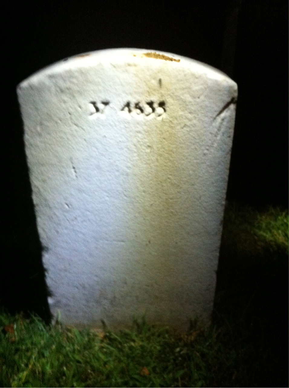 Back of headstone — William Flynn