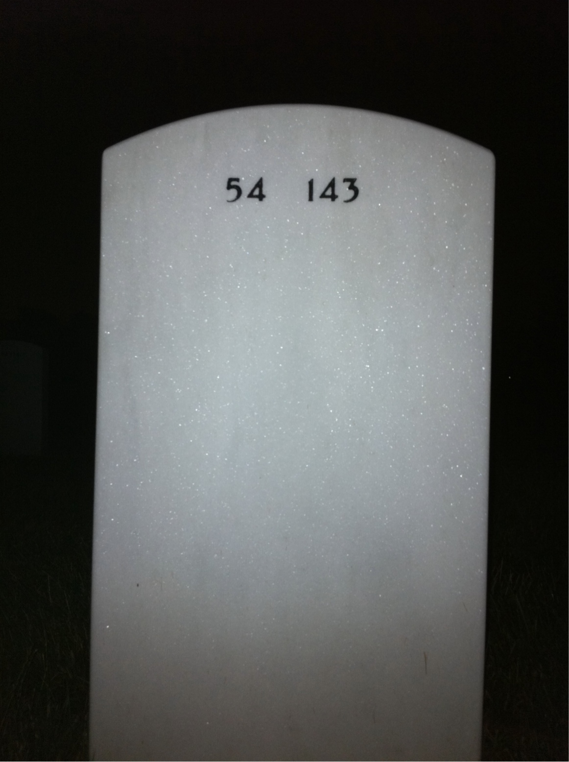 Back of headstone — William Watson