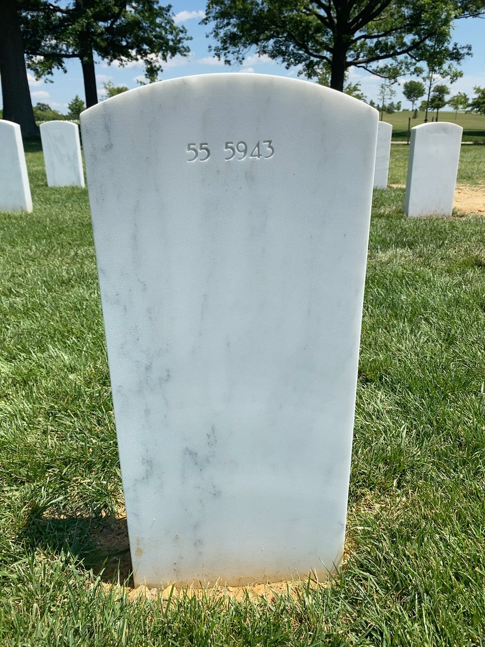 Back of headstone — William E Dyson